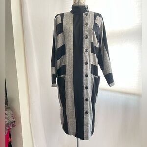 Vintage Popi dolman sleeve button-down dress